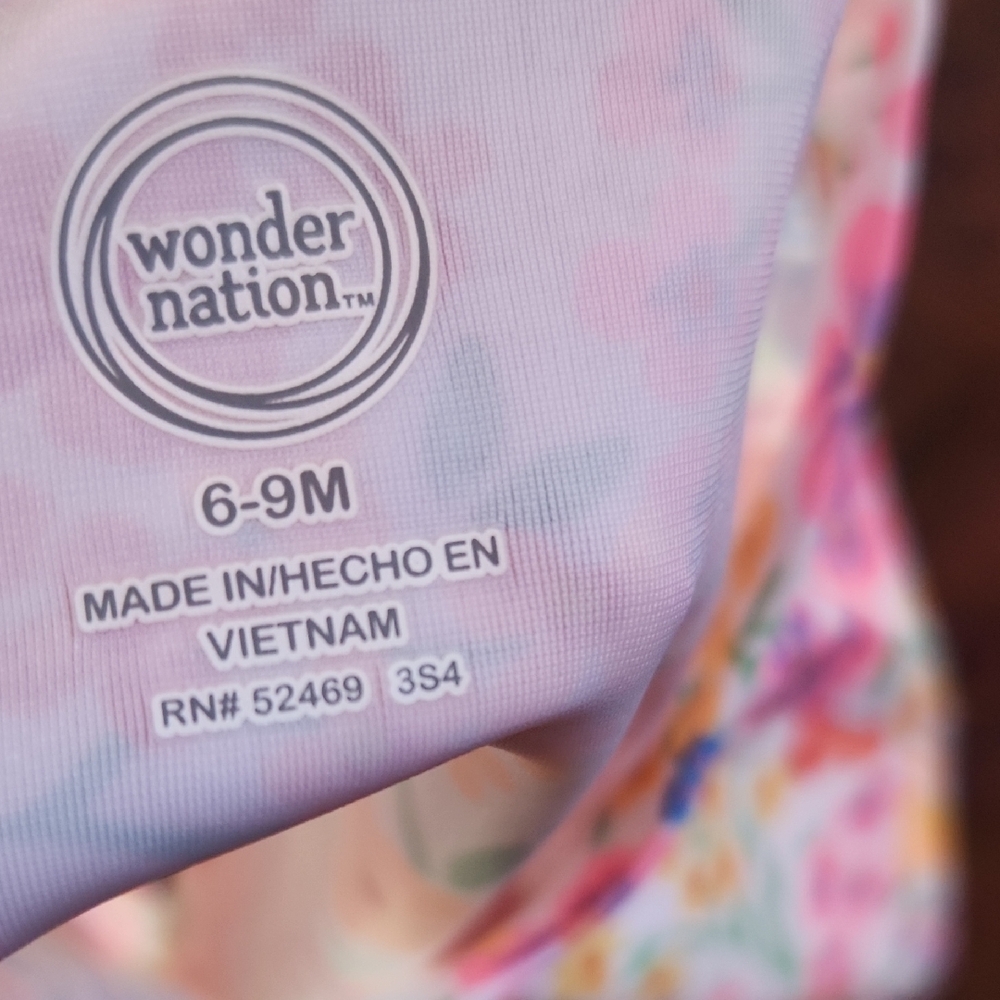 Wonder Nation Floral Rash Guard Set - Picture 3 of 3